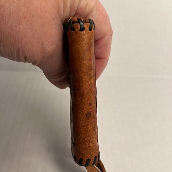 Handmade Vintage 1960’s Brown Leather coin Purse - Picture 5 of 6